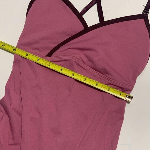 Lululemon Bodysuit โ Rose Pink with Purple Trim โ Size 4 - Picture 3 of 7